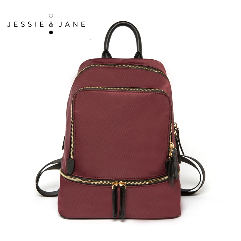 JESSIE & JANE Women's Bags for Teenage Girls Medium Size Backpack Women Nylon Softback Female