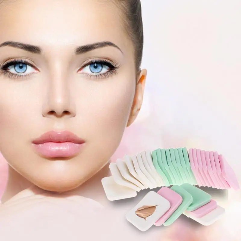 Губка косметический спонж 20 шт спонж для нанесения макияжа лица мягкая женская красота Макияж контур основания губки для лица Пудра слоеный