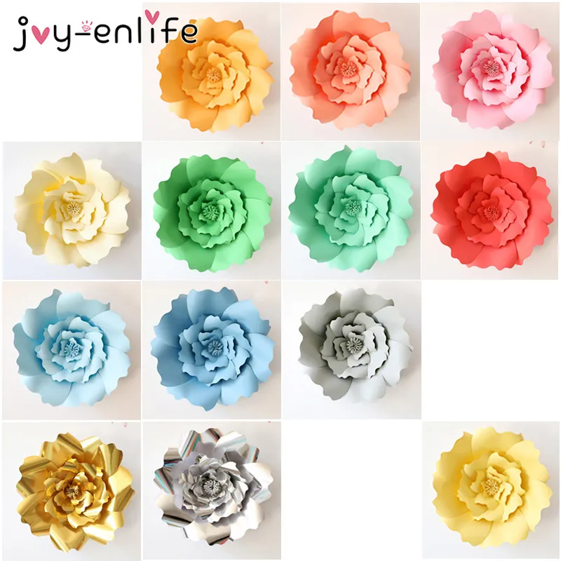 JOY-ENLIFE 1 шт. 30 см/40 см DIY Бумага цветы фон декоративные искусственные цветы украшения на свадьбу на день рождения вечерние украшения дома