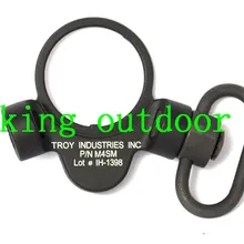 Полный Сталь Трой двойные боковые Конец пластины гибкие QD Слинг Адаптер Для GBB M4 M16 шатуны