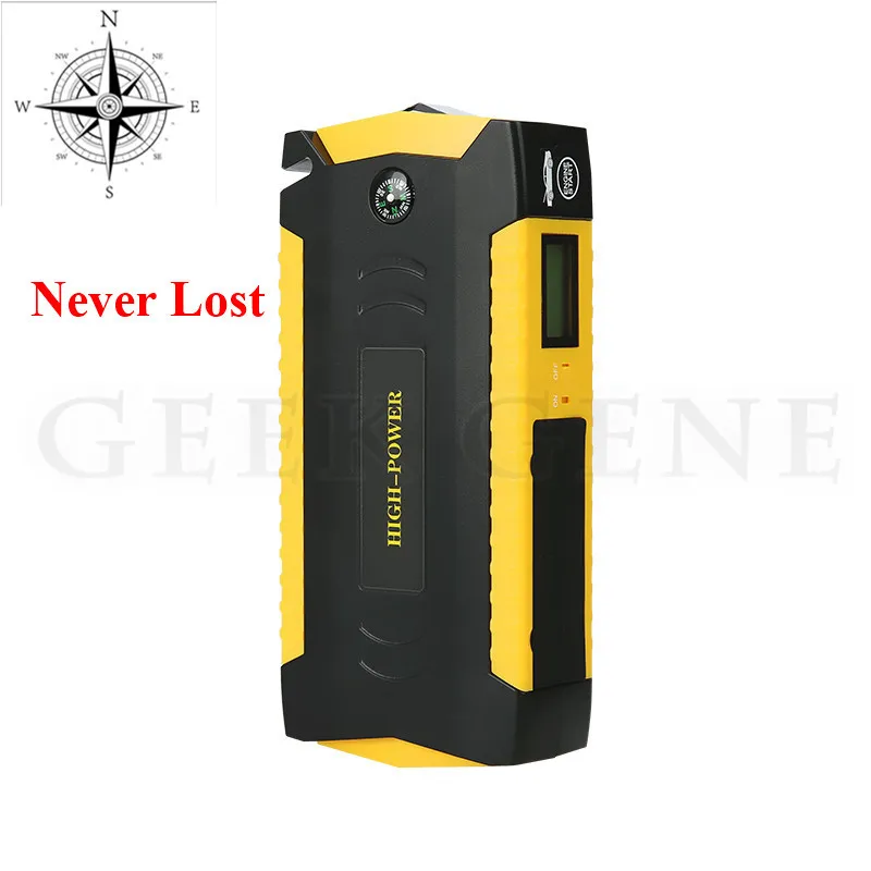Multi-function 16000mAh Starting Device 12V 600A Portable Car Charger For Car Battery Booster Car Starter Lighter Petrol Diesel