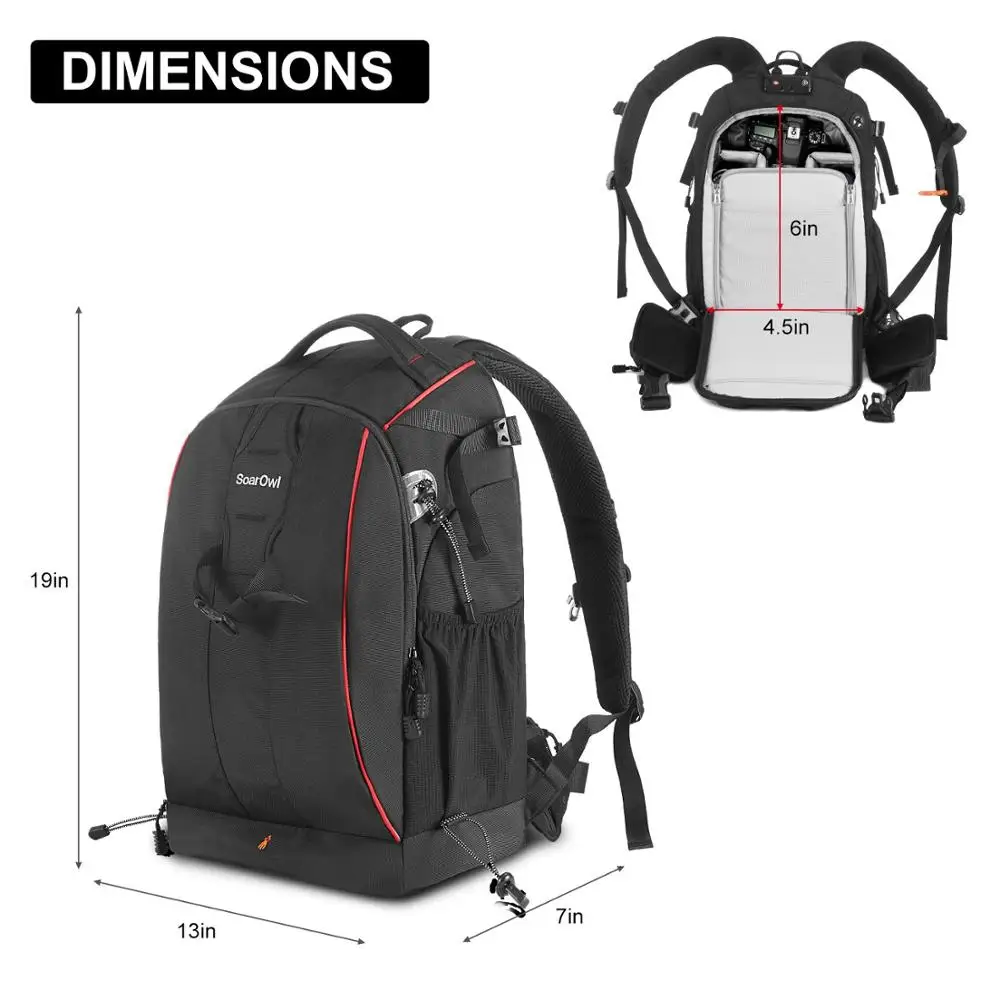  Camera Backpack Outdoor Leisure Hiking Storage Bag Multi-function Camera SLR Large-capacity Waterpr