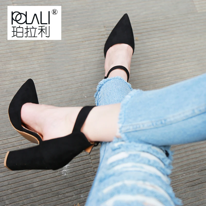 

POLALI 2018 Sexy Classic High Heels Women's Sandals Summer Shoes Ladies Strappy Pumps Platform Heels Woman Ankle Strap Shoes