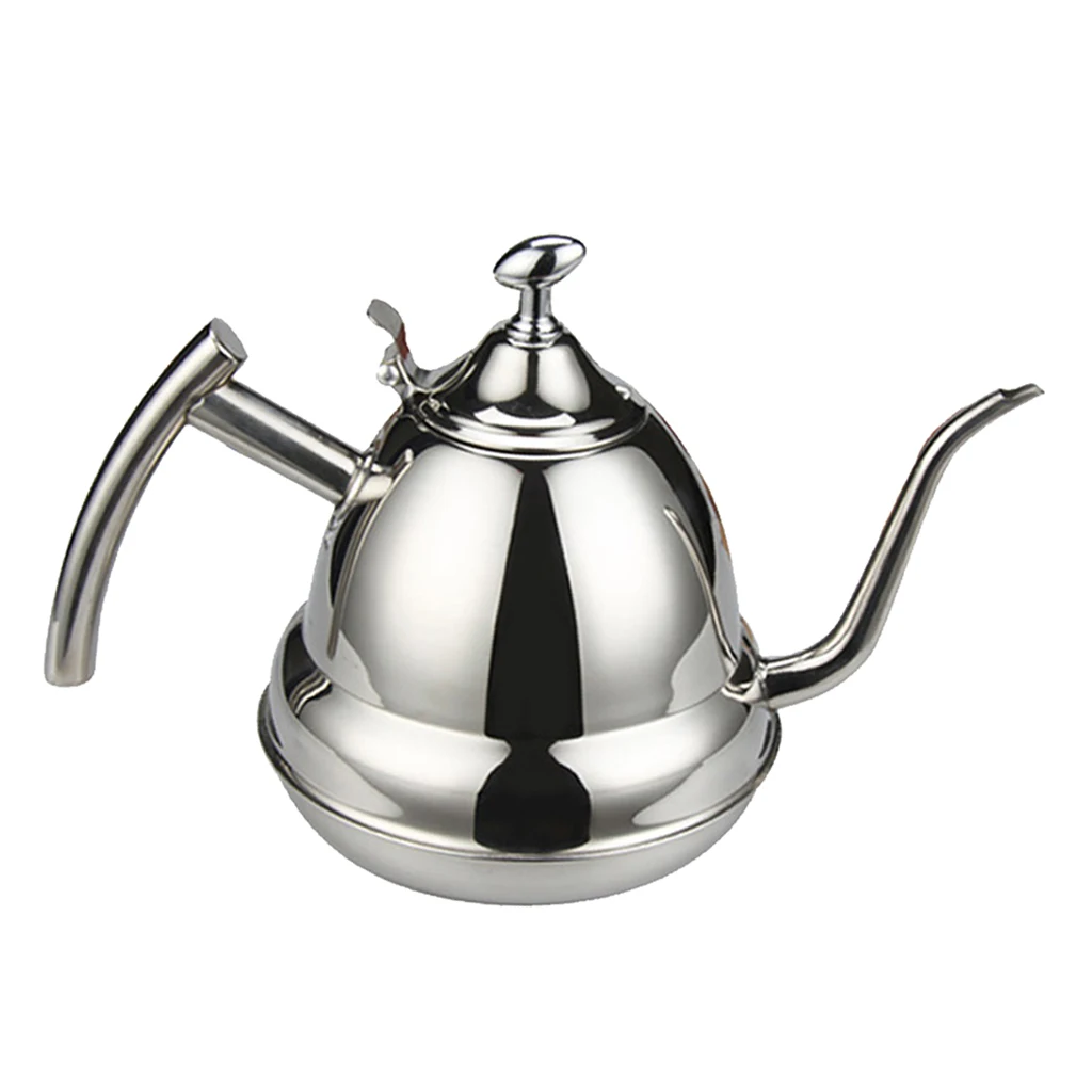 1.2L Stainless Steel Cold Water Kettle Infuser Teapot Coffee Pot Restaurant, Vintage, Thermal Carafe Dishwasher Safe