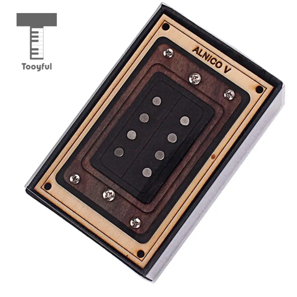 Tooyful Iron Alnico 5 Humbucker Pickup Set for 4 String Cigar Box Guitar Replacement Parts
