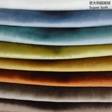 Роскошная однотонная Бархатная подушка для дивана, стула, виллы, отеля, украшения дома, велюровая ткань, блестящая, ширина 140 см, продается по метру