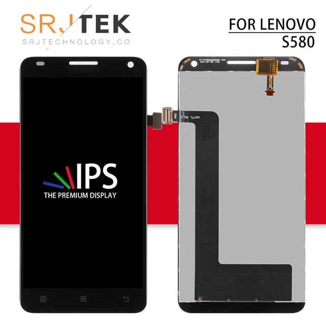 Srjtek экран для lenovo S580 ЖК-дисплей с сенсорным экраном дигитайзер панель сборка запасные части 5,0 ''s580 для lenovo дисплей