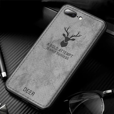 Серый Для iphone 8 plus 8 плюс мягкий чехол для телефона для iphone 8 плюс Защита задняя крышка ткань+ ТПУ чехлы для iphone 8 плюс Shell - Цвет: Серый