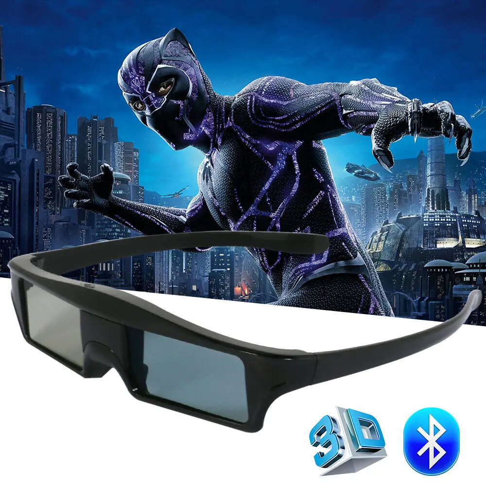 Универсальные 3D Bluetooth перезаряжаемые активные очки затвора для DLP проектора ТВ
