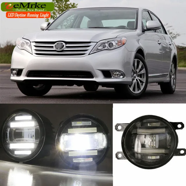 Eemrke Xenon White High 2in1 Led Drl Projector Fog Lamp With Eemrke Xenon White High 2in1 Led Drl Projector Fog Lamp With Lens For Toyota Avalon 30 40 2005 2016