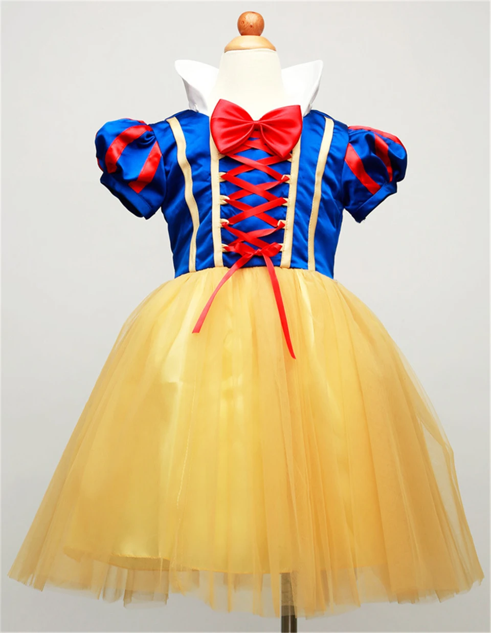 Популярные летние платья принцессы Белоснежки для девочек; костюм для костюмированной вечеринки для маленьких девочек; одежда для дня рождения; Детские вечерние платья