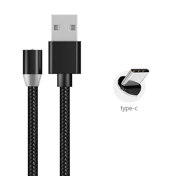 1 м 2 м Магнитный кабель Micro usb type C usb C кабель для зарядки телефона Micro usb type-C магнитное зарядное устройство для iphone samsung huawei xiaomi - Цвет: type c