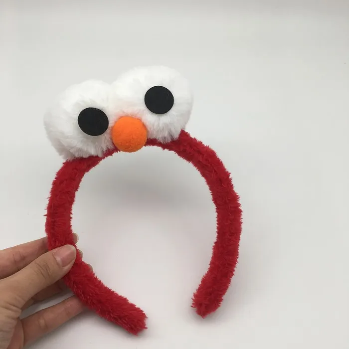 

Sesame Street Elmo blue red Cookie Monster Cartoon hair band hairpin head band plush toy gift