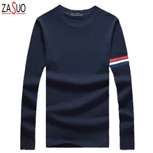 HOT SALE Autumn 2016 New Men’s Printing Fashion Leisure Cotton Long Sleeve Slim T-shirt Men’s O-Neck T-shirt YX217