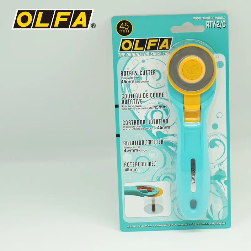 OLFA imported small fresh hob curve knife cutting cloth knife RTY-2/C water blue pink blue