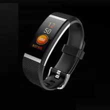 HR2, Блютуз, умный Браслет, ЖК-монитор сердечного ритма IP67 Водонепроницаемый Smartband Смарт Браслет для IOS и Android телефон хороший подарок