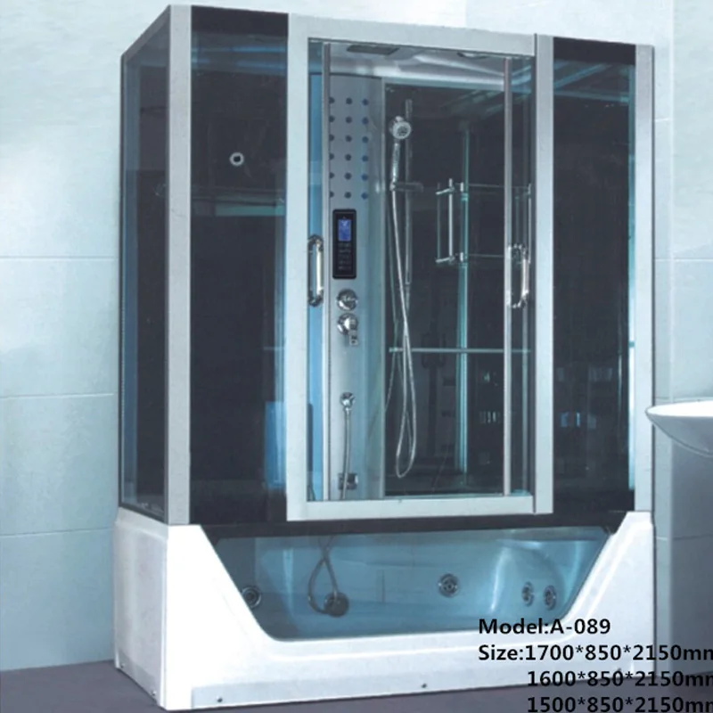 

Rectangular enclosure massage whirlpool steam shower room
