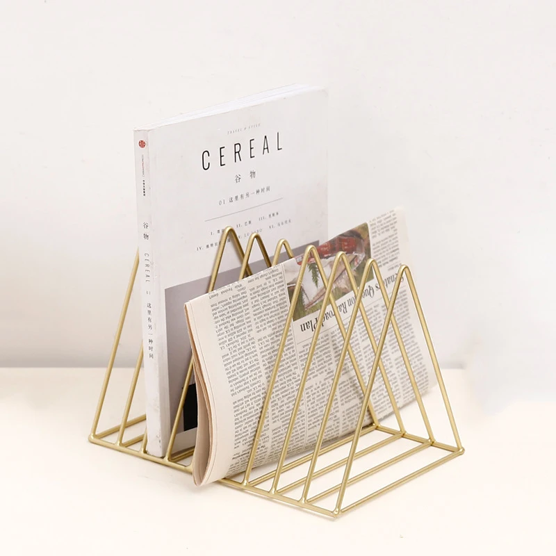 HIPSTEEN Simple Nordic Iron Storage Rack Holders Home Storage BookShelf