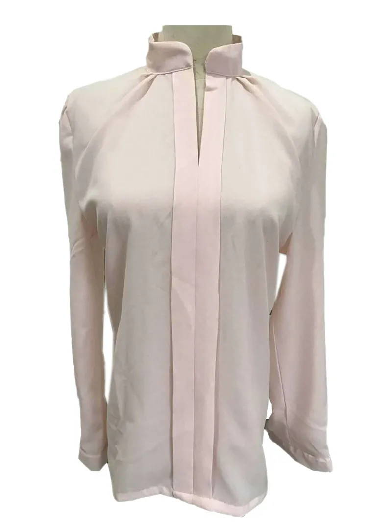 Softu-Fashion-Women-Blouse-Shirts-Summer-Casual-Blusas-V-Neck-Long-Sleeve-Solid-Color-Chiffon-Shirts (5)
