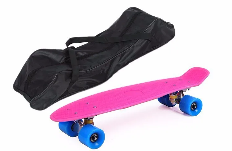 Скейтборд kateboard с сумкой cool color truck 4 wheel longboard mini cruiser длинная доска банан pnny стиль скейтборд patins