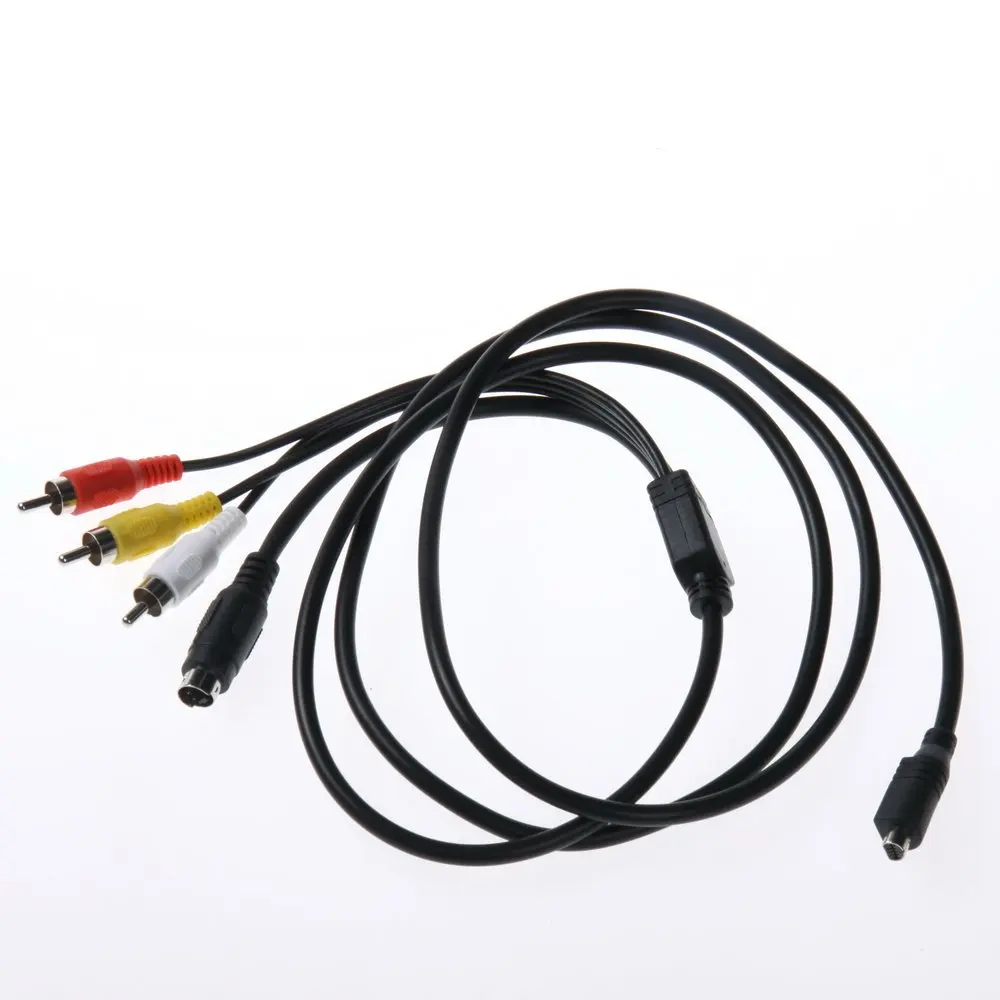 DV Camcorders AV TV Out Video Cable 1.5m купить на AliExpress