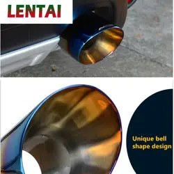 LENTAI 1 шт. для Mitsubishi ASX 2011 2012 2013 2014 крышка выхлопной трубы из нержавеющей стали для автомобиля Глушитель Трубы для автомобиля-специальные