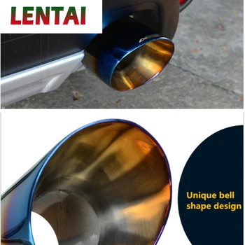 

LENTAI 1pcs For Mitsubishi ASX 2011 2012 2013 2014 Stainless Steel Car Exhaust Pipe Cover Muffler Pipe Car-special Accessories
