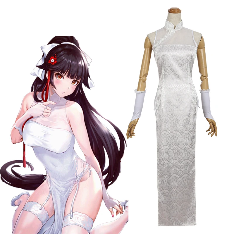 Игра Azur Lane Костюмы для косплея Takao Косплей Cheongsam исторический костюм на Хэллоуин