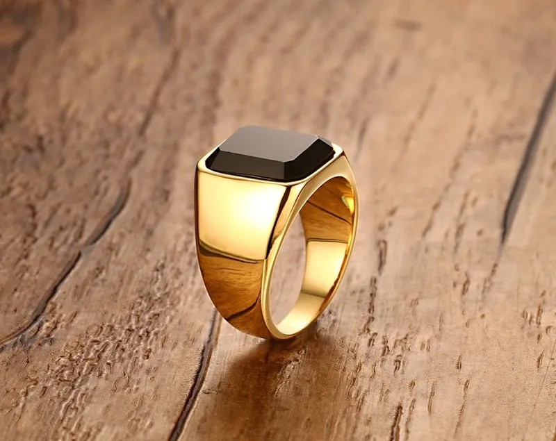 Высокое качество, мужское кольцо, модное, золотого цвета, кольца из нержавеющей стали, мужские обручальные кольца, кольца для мужчин, Обручальные, ювелирные изделия для мальчиков