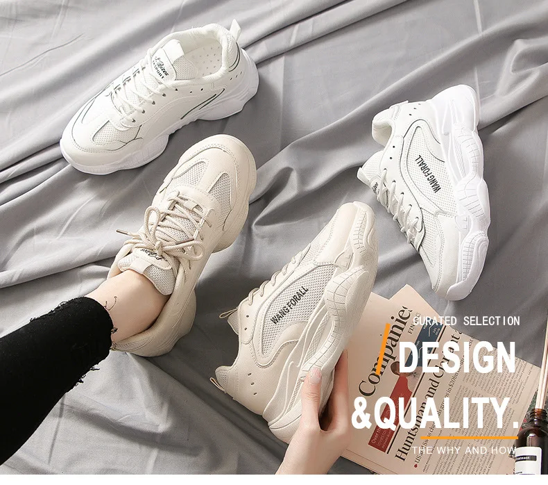 Womens Lucury shoes spring tide thick soles casual sports shoes hot old shoes women's shoes fashion beauty shoes womens sneakers