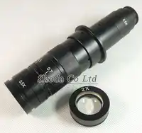 ปรับ 5 ~ 360X ซูมเลนส์ C-mount + 0.5X/2.0X Barlow เสริมเลนส์สำหรับอุตสาหกรรมกล้องสายตายาว