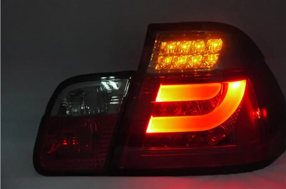 Автомобильный Стайлинг задний фонарь для E46 задние фонари 2001~ 2004, 4 шт., для E46 светодиодный фонарь заднего хода лампы DRL+ тормоз+ Парк+ сигнальная стоп-сигнал