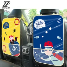 ZD для Mercedes W203 W211 W204 W210 Benz BMW F10 E34 E30 F20 X5 E70 стайлинга автомобилей для детей на спинку кресла Seat Черная защитная крышка сумка