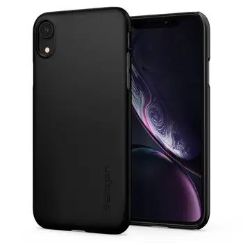 

100% Original SPIGEN Thin Fit Lightweight Hard Black Cover Case for iPhone XR (6.1")