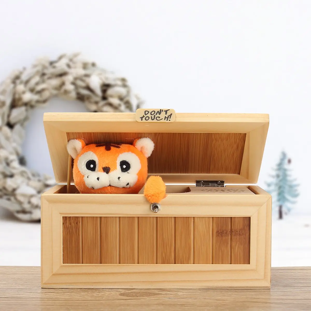 

Wooden Useless Box Leave Me Alone Most Machine Don't Touch Tiger Toy Gifts Joke Toy Leave Me Alone Novel Box Funny Machine