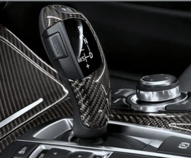 Сухой углеродного волокна Шестерни Ручка Переключения Обложка для BMW 1 2 3 4 5 серии F20 F22 F30 F32 F10 2012
