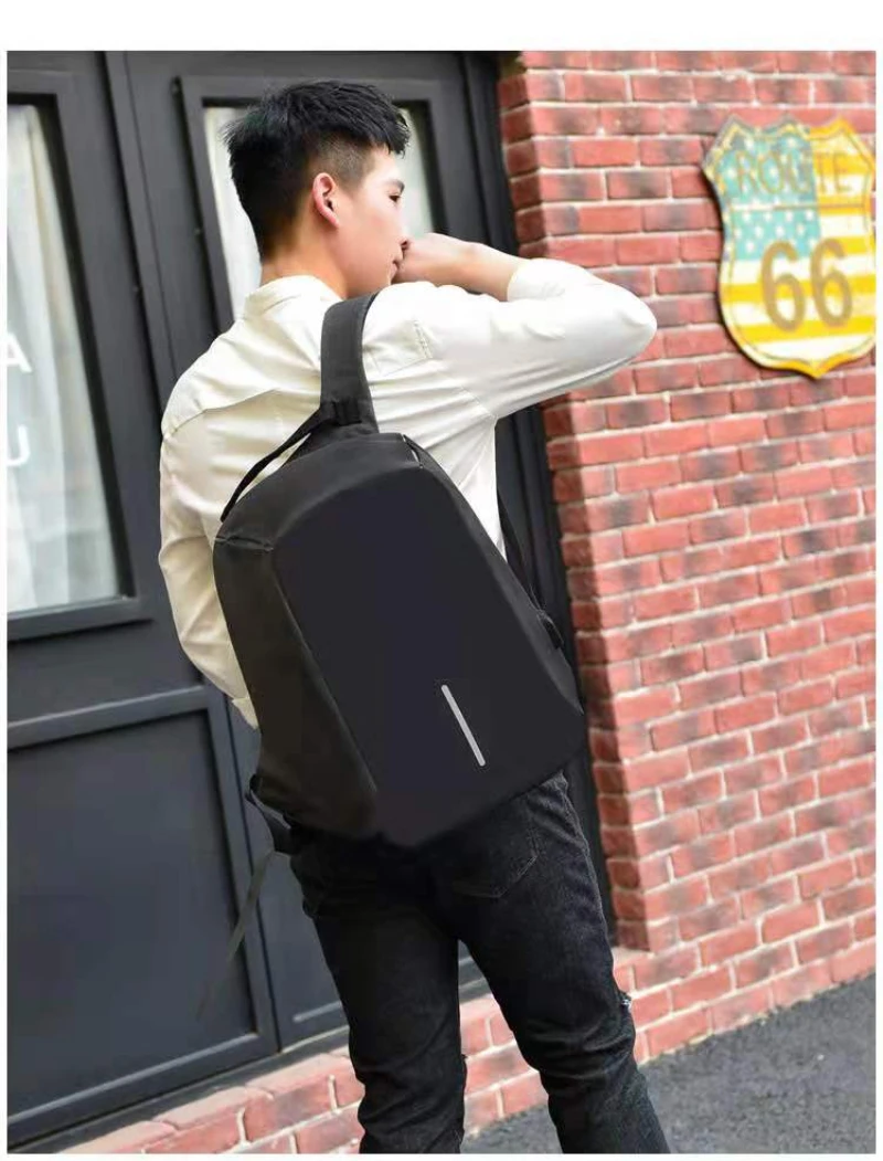 negócios computador saco multi-função estudantes universitários usb recarregável mochila