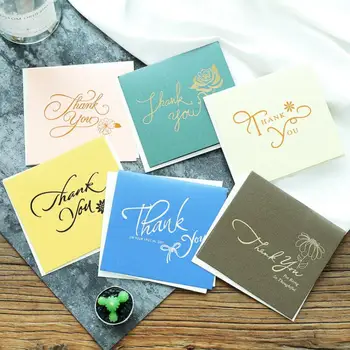 

20pcs/lot Creative Letter Printing Mini Paper Greeting Card Wedding Birthday Thanks Gift Card Party Supplies