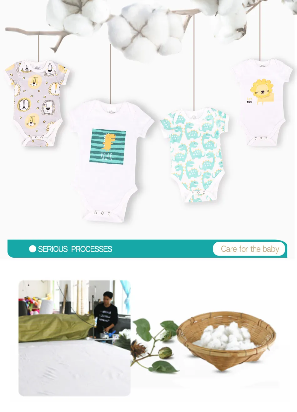 Happyflute/хлопковый комплект унисекс из 2 предметов; одежда для малышей; трико для малыша; Детский комбинезон