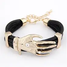 2016 non-mainstream bangle bracelets for men personality palm charm bracelets bangles for women