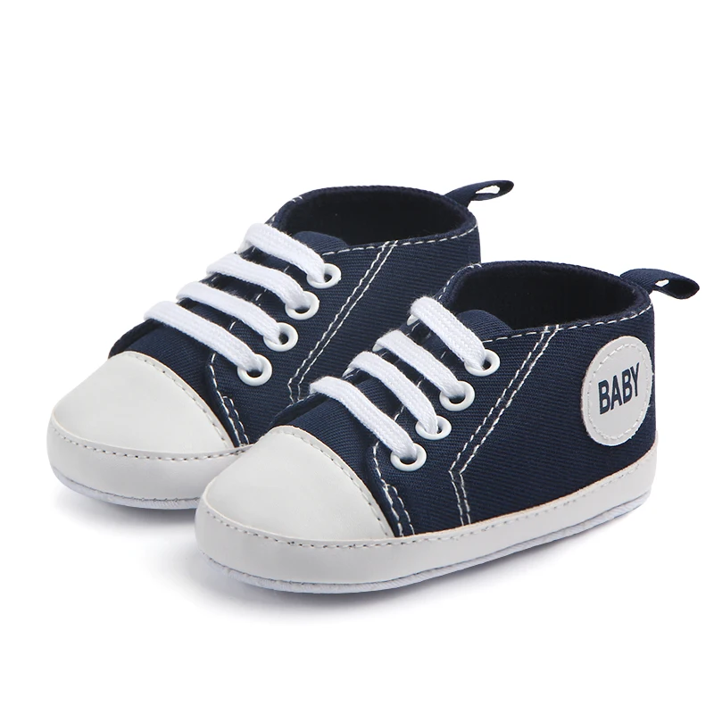  Նորածինների մանկական կոշիկներ Նորածին մանկական կոշիկներ Unisex Kids Classic սպորտային սպորտային կոշիկներ `փափուկ ներքևից, Antislip T- կապված կոշիկներով Bebe Sapatos