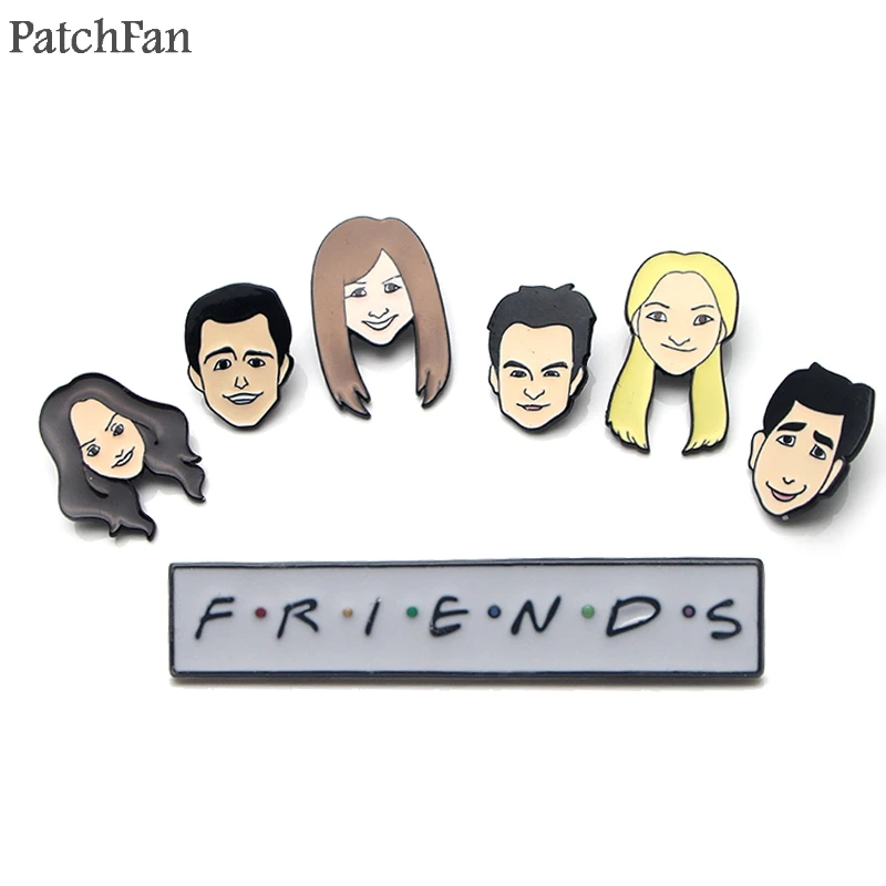 

Patchfan Friends tv show central perk Zinc tie Funny Pins backpack clothes brooches for men women decoration badges medals A1466