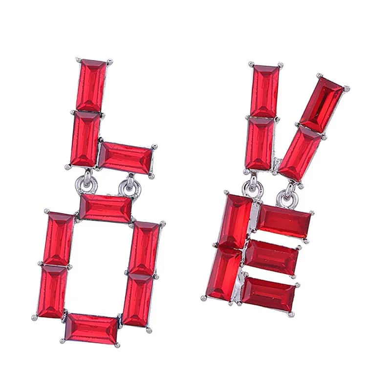 boho drop earrings love dangle earrings statement long pendant earrings oorbellen women fashion Jewelry  (1)