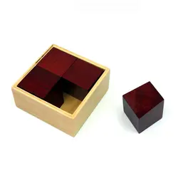 Кубик-головоломка/кубик-связанные Детские деревянные игрушки для интеллекта/игрушки для взрослых ранняя голова начало обучение детская