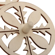 3 шт. креативная НЕОБРАБОТАННАЯ древесина деревянный волчок для DIY детские игрушки