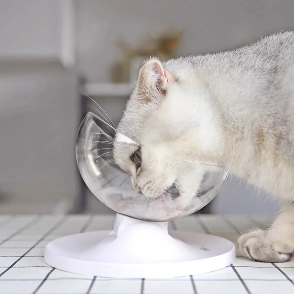 

Adjustable Cat Bowl Anti-Slip with Stand Removable Food Holder for Cats/Small Dogs Pet Food Feeder with Adjustable Rubber Base