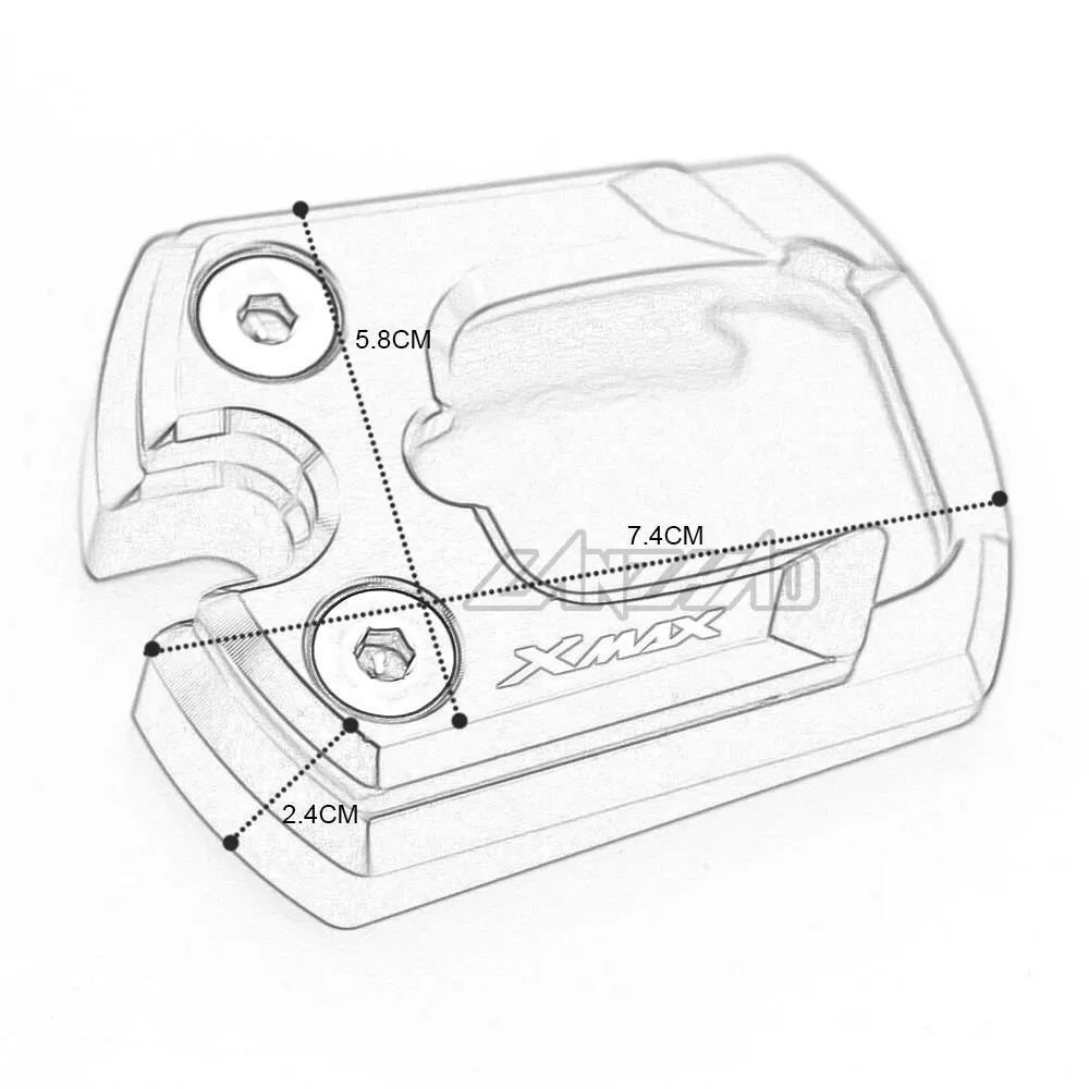 CNC алюминиевая подставка для мотоцикла, увеличивающая пластина, накладка, боковая подставка, увеличитель, аксессуары для мотоциклов Yamaha X-MAX 300 XMAX300