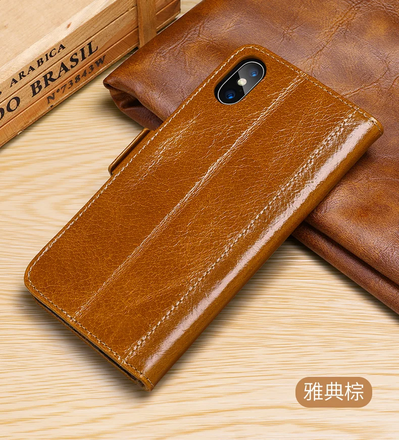Из натуральной кожи откидная крышка Protect Fundas чехол для iPhone X Ретро Винтаж бумажник чехол для iPhone 6 6s 7 8 плюс 7 Plus 8 плюс