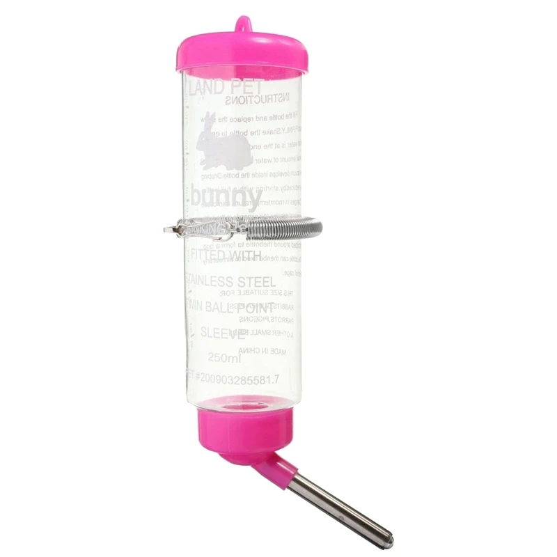 

Pet Rodent Drink Stainless Steel Ball Valve Not Easy to Penetrate Rodent rabbit Bottle Chinchillas Hamster Pipette Kettle Feeder