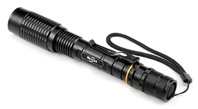 Zk20 8000LM T6 масштабируемой светодиодный фонарик 5-режим дропшиппинг Torch light подходит 2 х 5000 mAh батареи Телескопический Lanterna лампа